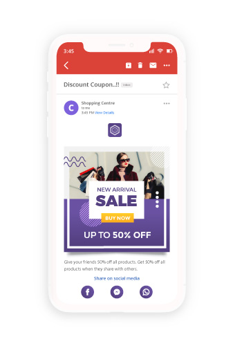 emails with discounts